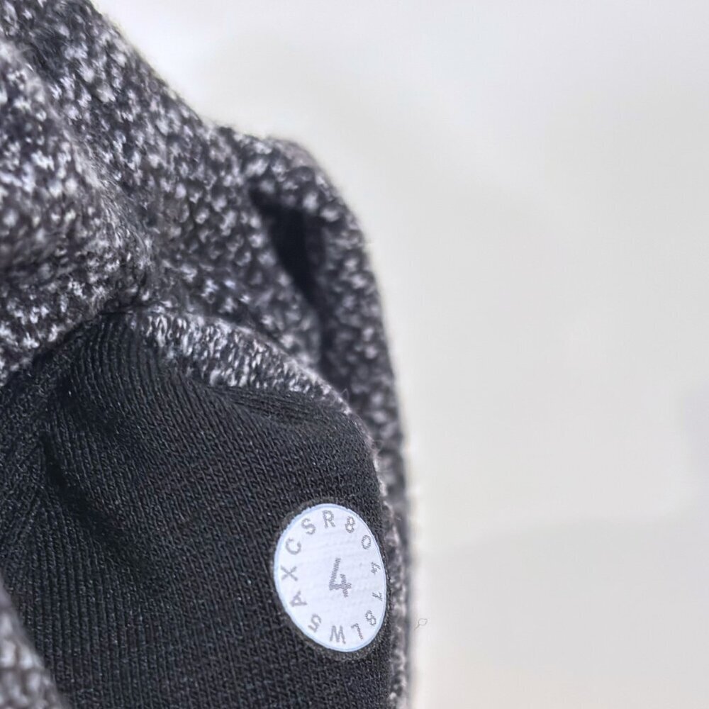 Lululemon Wunder Under High Rise Legging Size 4 Heathered Gray Black Knit Yoga - Picture 6 of 7